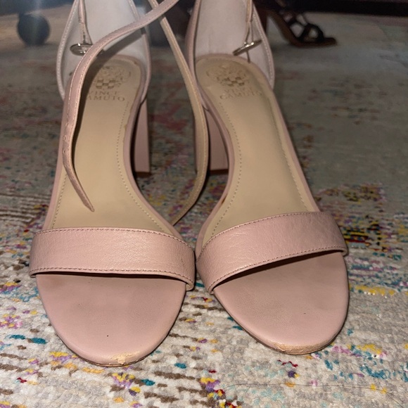 Blush Vince Camuto Block Heels Sandals. Size 10 - Picture 3 of 6